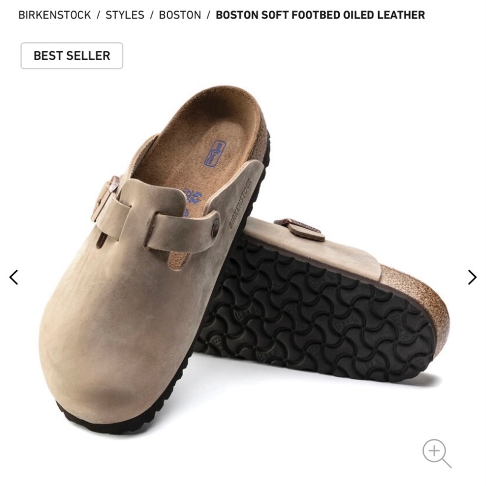 Birkenstock Boston Soft Footbed Oiled Leather Tobacco Brown EU 39 Medium/Narrow
